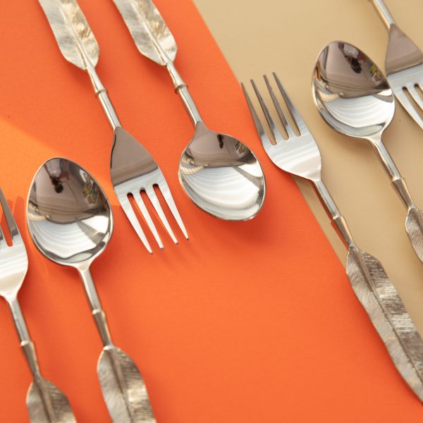 Shreehome Leaf Design Cutlery - Image 4