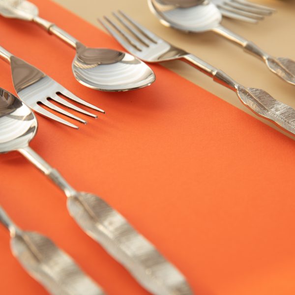 Shreehome Leaf Design Cutlery - Image 5