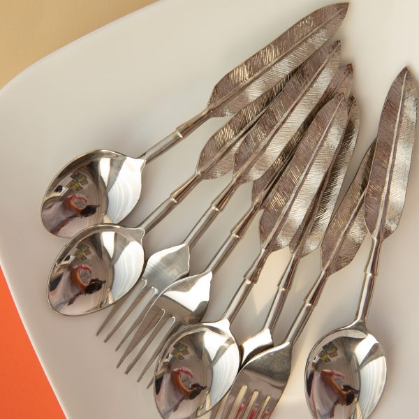 Shreehome Leaf Design Cutlery - Image 6