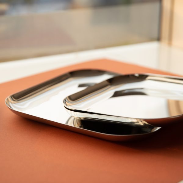 Stainless Steel Square Snack Plate - Image 3