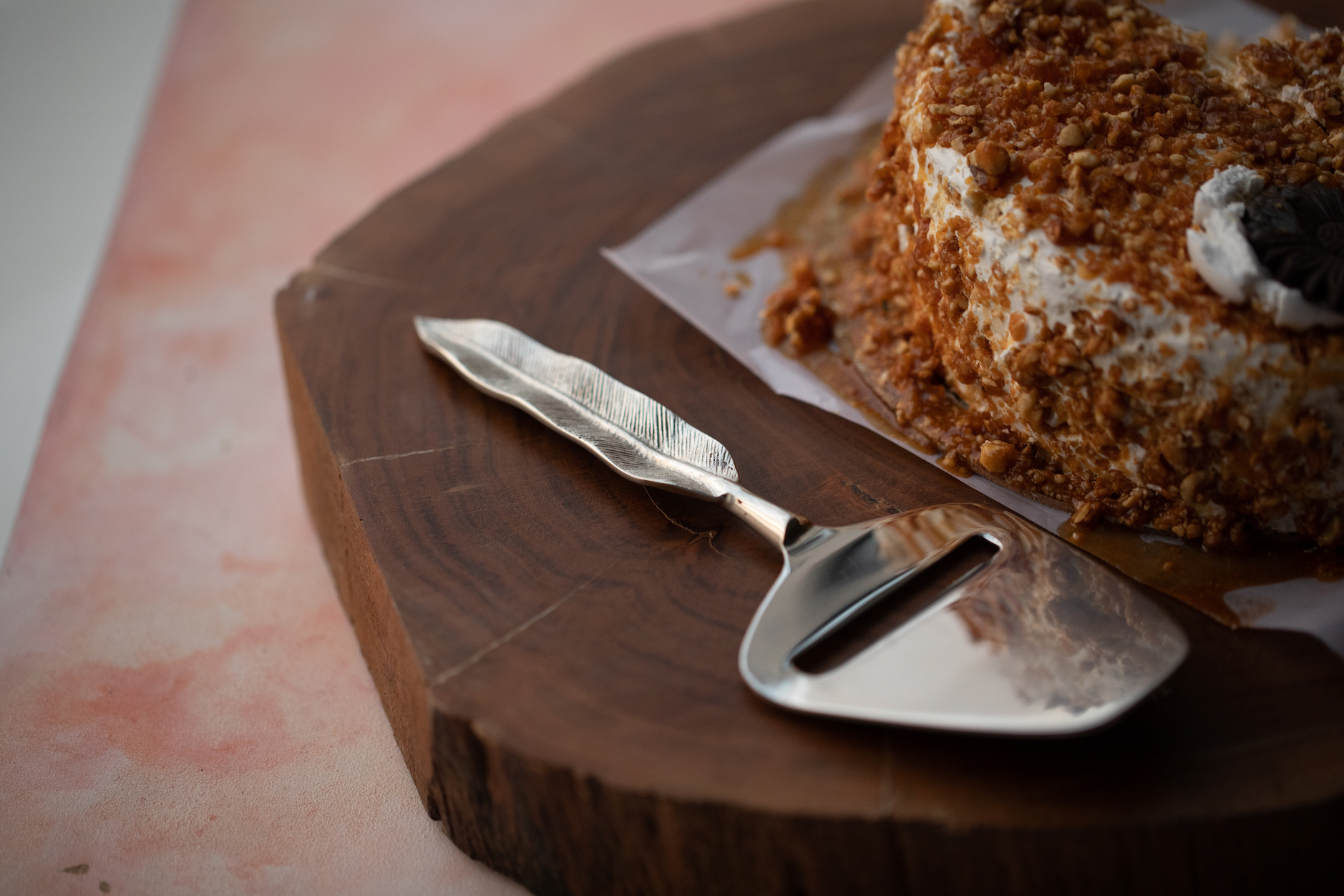 3T9A4656 Stainless Steel Cake Server - Image 1