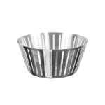 SHREEHOME STAINLESS STEEL BREAD BASKET FULL SLIT 19 X 5CMS