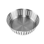 SHREEHOME STAINLESS STEEL BREAD BASKET FULL SLIT 17 X 5CMS