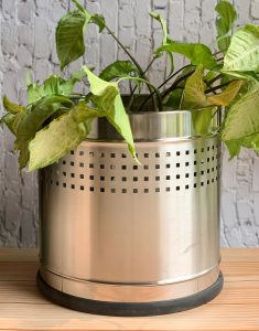 SHREEHOME STAINLESS STEEL PLANTER PERFORATED 14″ X 14″ - Image 2