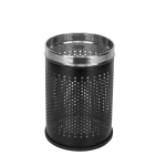 SHREEHOME STAINLESS STEEL COLOUR PERFORATED HAMPER (RED/BLACK) 10″ X 14″