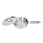 CENARE PREMIUM FINISH FRYING PAN WITH TRIPLY BASE WITH LID SIZE 12 / 1500ML
