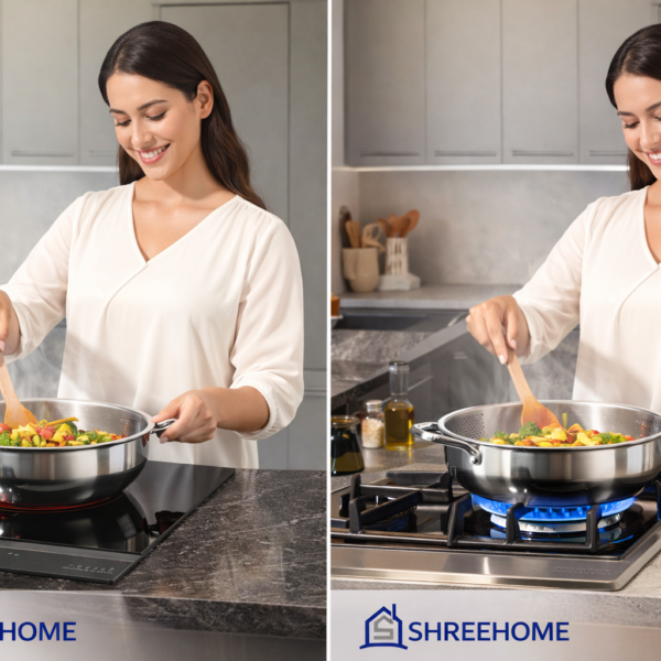 SHREEHOME TRIPLY KADAI WITH LID 28CMS /5000ML - Image 4