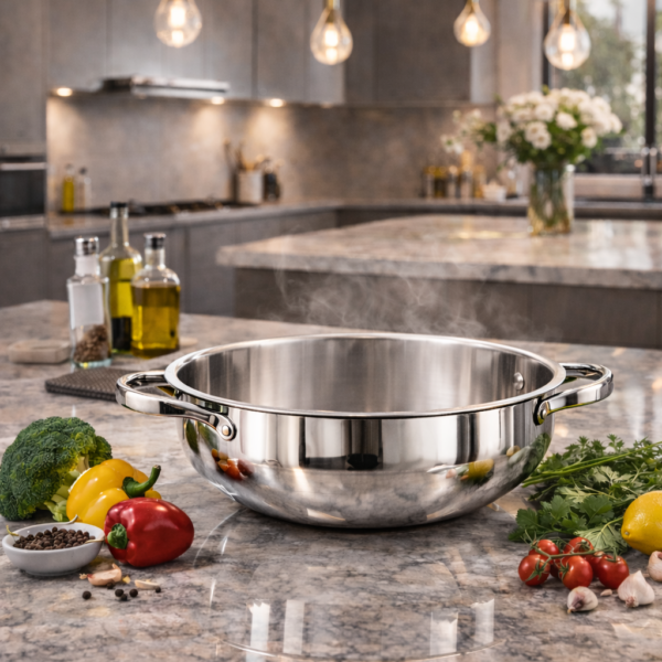 CENARE TRIPLY KADAI WITH LID 30CMS /6000ML - Image 3