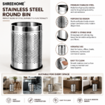 SHREEHOME STAINLESS STEEL PERFORATED HAMPER 10″ X 14″