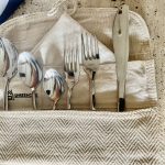 SHREEHOME TRAVEL KIT SET OF 7 PCS - CUTLERIES OF KINGZ DESIGN FROM NEF