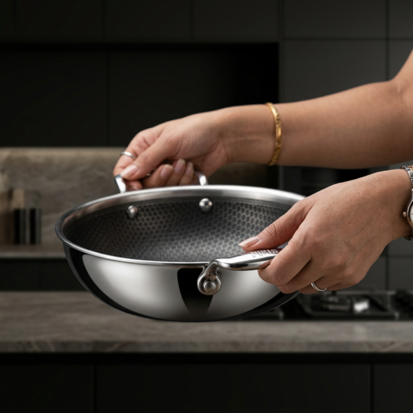 SHREEHOME TRIPLY HONEYCOMB KADAI 30CMS