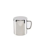 SHREEHOME STAINLESS STEEL COFFEE MUG WITH LID (COASTER) 220ML APPROX