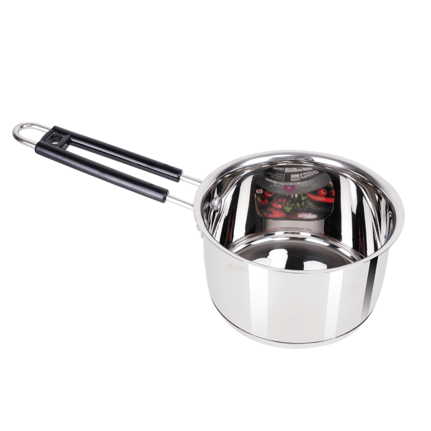 p50 (2) STAINLESS STEEL SAUCE PAN WITH TRIPLY BASE SIZE 12/1600ML - Image 1