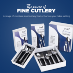 SHREEHOME STAINLESS STEEL 10 PCS CUTLERY SET W/KNIFE OF KINGZ DESIGN