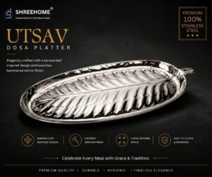 Stainless Steel Dosa Platter Set OF 5 - Image 6