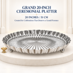 SHREEHOME Grand Radiance Ceremonial Platter – 20″
