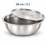 SHREEHOME Triply Tasla - 28 cm - Honeycomb - With Lid