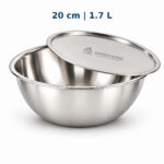 SHREEHOME Triply Tasla - 20 cm - Plain - With Lid