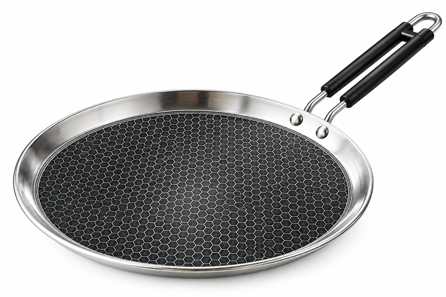 HONEYCOMB DOSA TAWA 11 INCH 1 SHREEHOME Honeycomb Triply Dosa Tawa – 11" (28 cm) Compact Everyday Tawa - Image 1