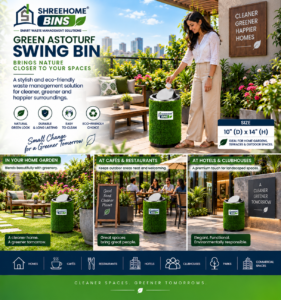 10" Dia × 14" Height — Everyday Astroturf Swing Bin - Image 4