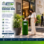 10" Dia × 24" Height — Tall Astroturf Swing Bin - Image 3