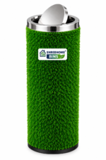 10" Dia × 24" Height — Tall Astroturf Swing Bin